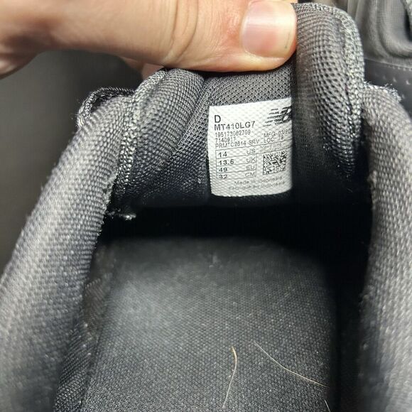 New Balance 410 v7 Performance Black Trail Running Shoe MT410LG7 Men Size US 14 - Picture 7 of 11